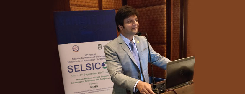 Dr Abhay Agrawal’s Diabetes Surgery Lecture at National Conference of Laparoscopic Surgeons at Jaipur Well Received